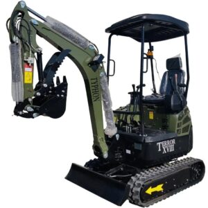 2025 4,000 lb TYPHON TERROR XVIII Mini Excavator Rubber Track with Kubota Diesel Engine USA